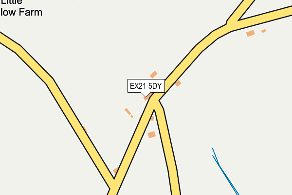 EX21 5DY map - OS OpenMap – Local (Ordnance Survey)