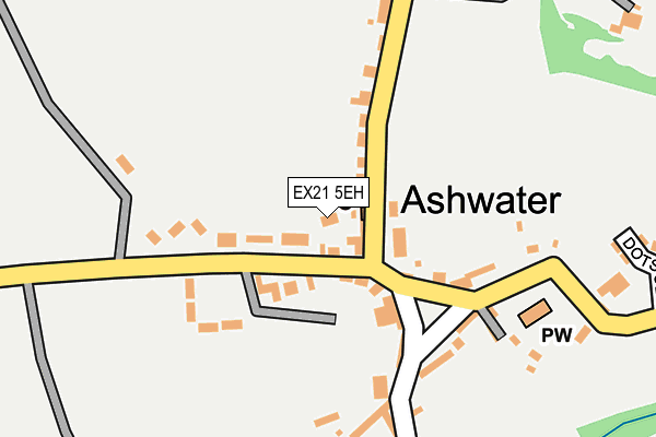 EX21 5EH map - OS OpenMap – Local (Ordnance Survey)