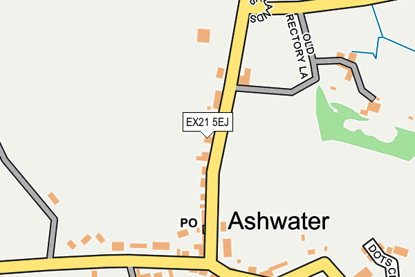 EX21 5EJ map - OS OpenMap – Local (Ordnance Survey)