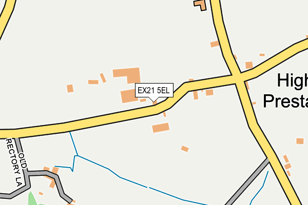 EX21 5EL map - OS OpenMap – Local (Ordnance Survey)