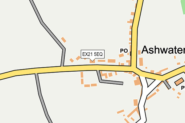 EX21 5EQ map - OS OpenMap – Local (Ordnance Survey)