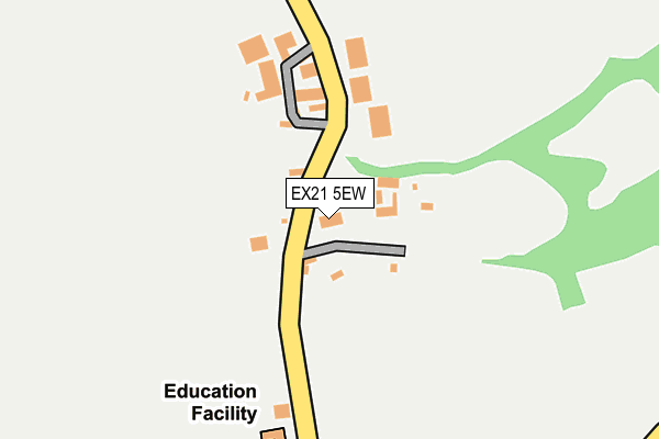EX21 5EW map - OS OpenMap – Local (Ordnance Survey)