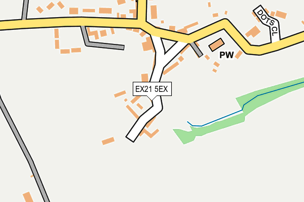 EX21 5EX map - OS OpenMap – Local (Ordnance Survey)