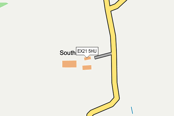 EX21 5HU map - OS OpenMap – Local (Ordnance Survey)