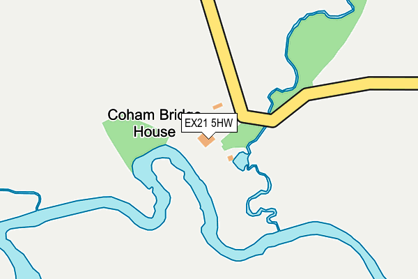 EX21 5HW map - OS OpenMap – Local (Ordnance Survey)