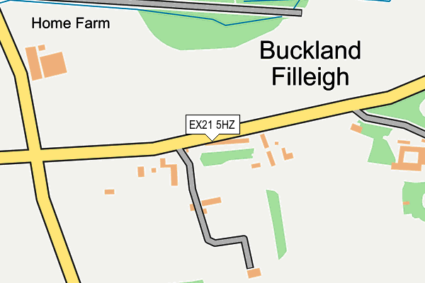 EX21 5HZ map - OS OpenMap – Local (Ordnance Survey)