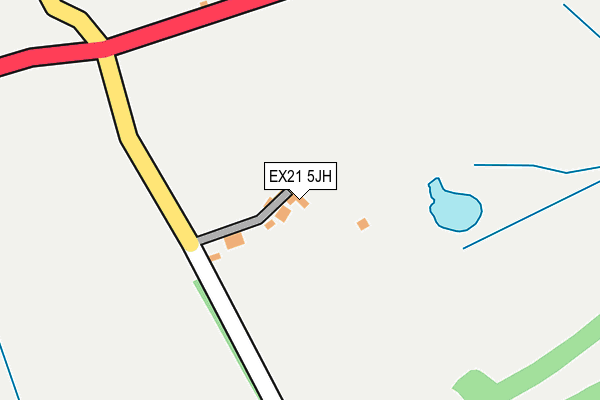EX21 5JH map - OS OpenMap – Local (Ordnance Survey)