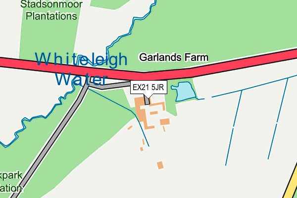 EX21 5JR map - OS OpenMap – Local (Ordnance Survey)
