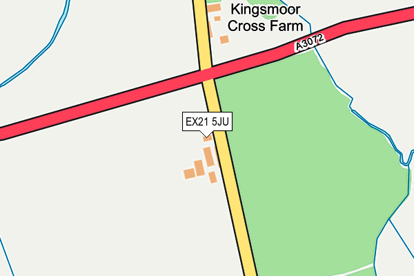 EX21 5JU map - OS OpenMap – Local (Ordnance Survey)