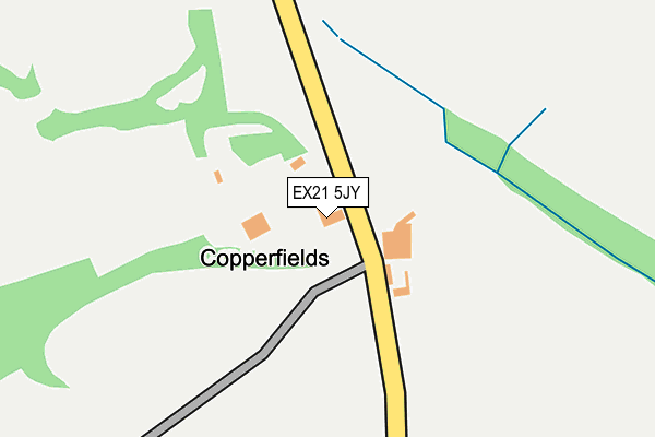 EX21 5JY map - OS OpenMap – Local (Ordnance Survey)