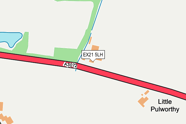 EX21 5LH map - OS OpenMap – Local (Ordnance Survey)