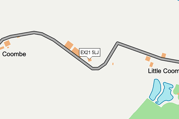 EX21 5LJ map - OS OpenMap – Local (Ordnance Survey)