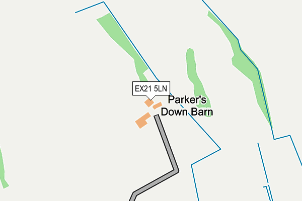 EX21 5LN map - OS OpenMap – Local (Ordnance Survey)