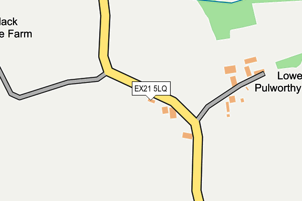 EX21 5LQ map - OS OpenMap – Local (Ordnance Survey)