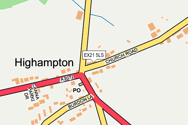 EX21 5LS map - OS OpenMap – Local (Ordnance Survey)