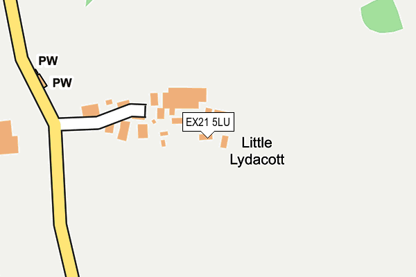 EX21 5LU map - OS OpenMap – Local (Ordnance Survey)