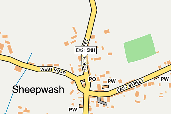 EX21 5NH map - OS OpenMap – Local (Ordnance Survey)