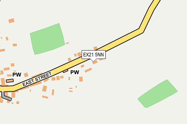 EX21 5NN map - OS OpenMap – Local (Ordnance Survey)