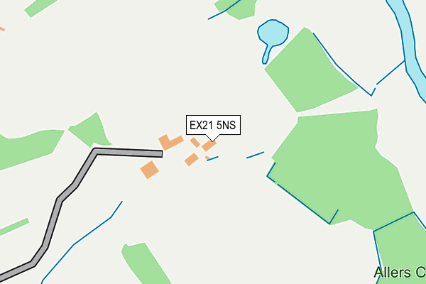 EX21 5NS map - OS OpenMap – Local (Ordnance Survey)