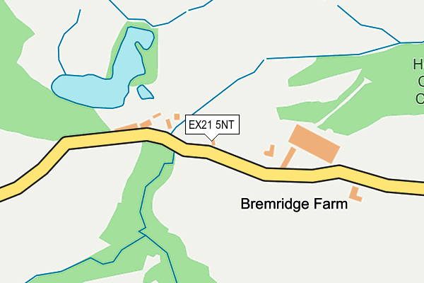 EX21 5NT map - OS OpenMap – Local (Ordnance Survey)