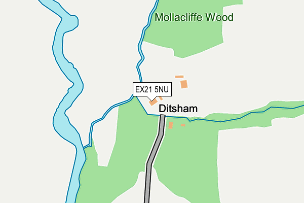 EX21 5NU map - OS OpenMap – Local (Ordnance Survey)