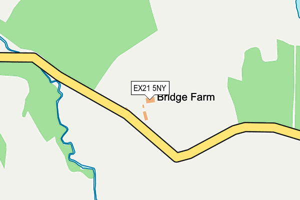 EX21 5NY map - OS OpenMap – Local (Ordnance Survey)