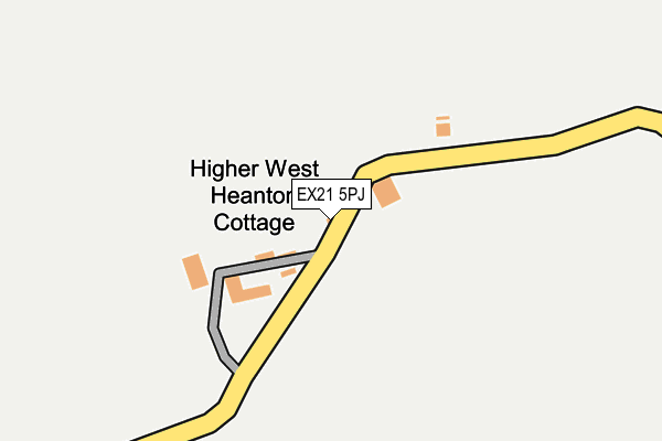 EX21 5PJ map - OS OpenMap – Local (Ordnance Survey)