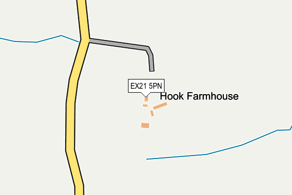 EX21 5PN map - OS OpenMap – Local (Ordnance Survey)