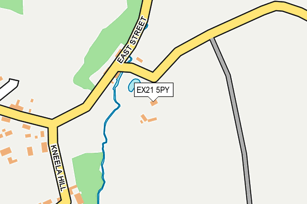 EX21 5PY map - OS OpenMap – Local (Ordnance Survey)