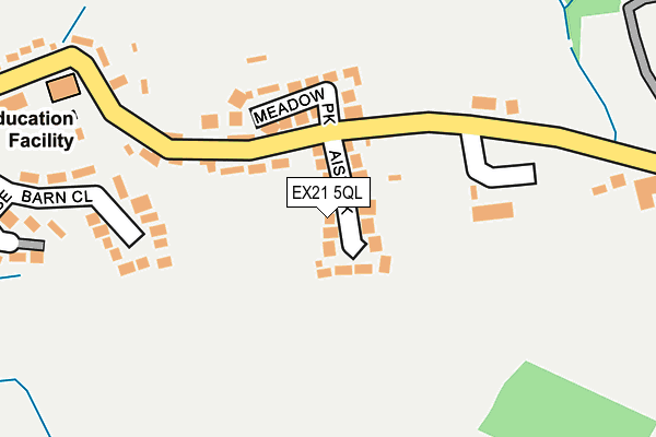 EX21 5QL map - OS OpenMap – Local (Ordnance Survey)