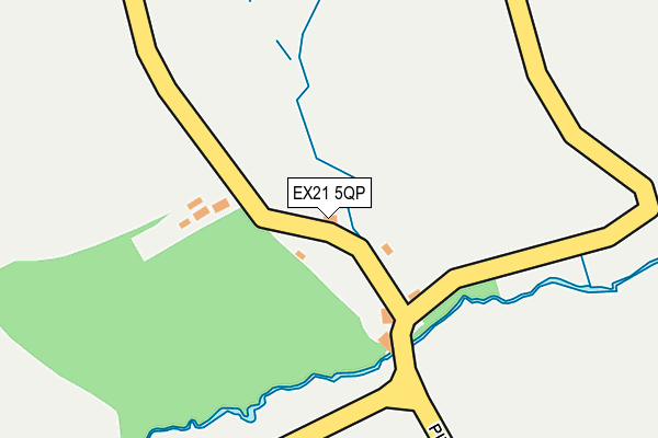 EX21 5QP map - OS OpenMap – Local (Ordnance Survey)