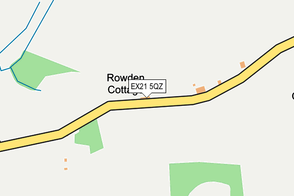 EX21 5QZ map - OS OpenMap – Local (Ordnance Survey)