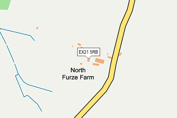 EX21 5RB map - OS OpenMap – Local (Ordnance Survey)