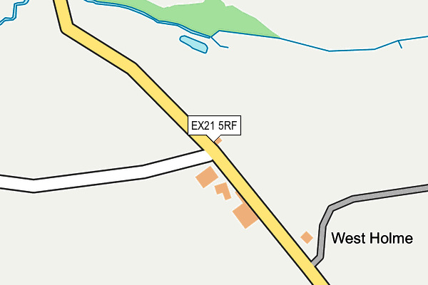 EX21 5RF map - OS OpenMap – Local (Ordnance Survey)