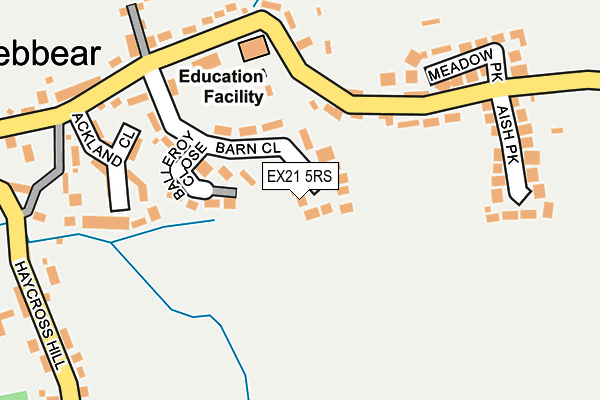 EX21 5RS map - OS OpenMap – Local (Ordnance Survey)