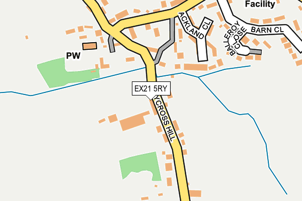 EX21 5RY map - OS OpenMap – Local (Ordnance Survey)