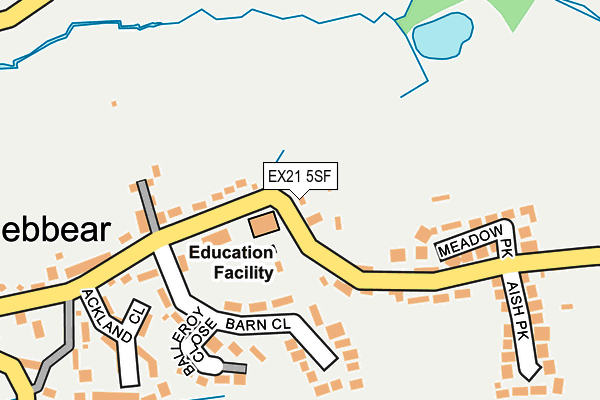 EX21 5SF map - OS OpenMap – Local (Ordnance Survey)