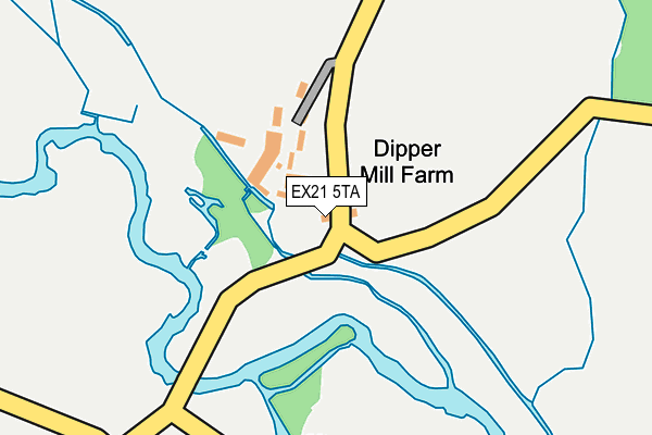 EX21 5TA map - OS OpenMap – Local (Ordnance Survey)