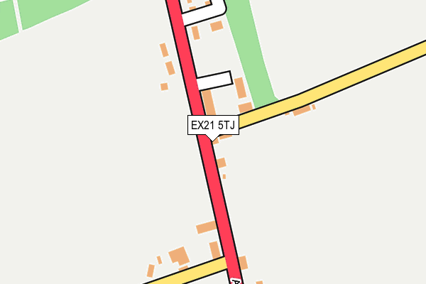 EX21 5TJ map - OS OpenMap – Local (Ordnance Survey)
