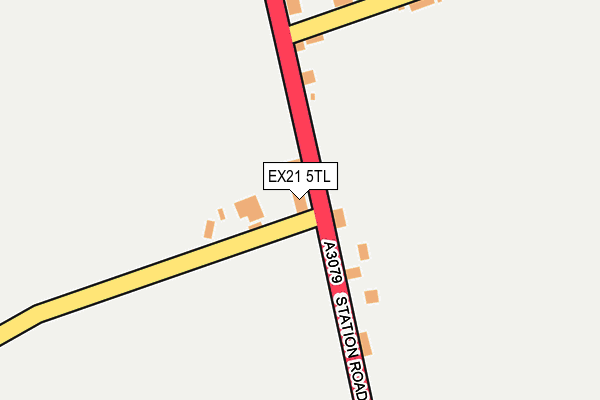 EX21 5TL map - OS OpenMap – Local (Ordnance Survey)