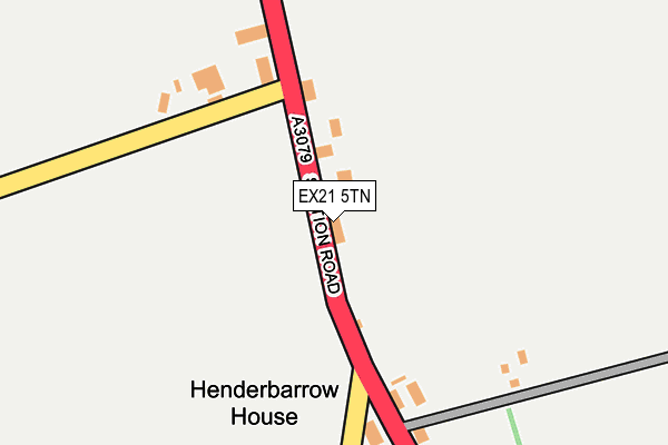 EX21 5TN map - OS OpenMap – Local (Ordnance Survey)