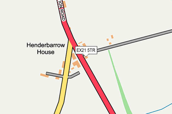 EX21 5TR map - OS OpenMap – Local (Ordnance Survey)