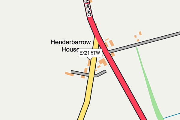 EX21 5TW map - OS OpenMap – Local (Ordnance Survey)