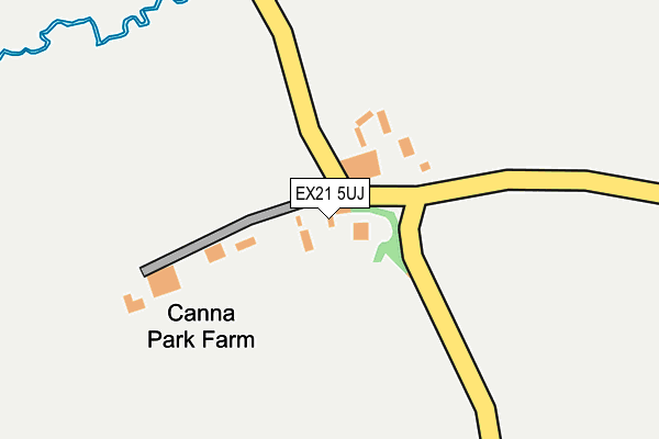 EX21 5UJ map - OS OpenMap – Local (Ordnance Survey)