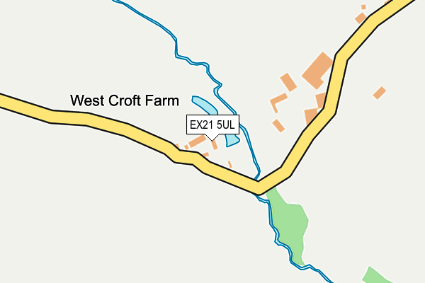 EX21 5UL map - OS OpenMap – Local (Ordnance Survey)