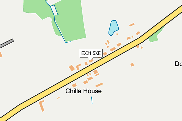 EX21 5XE map - OS OpenMap – Local (Ordnance Survey)