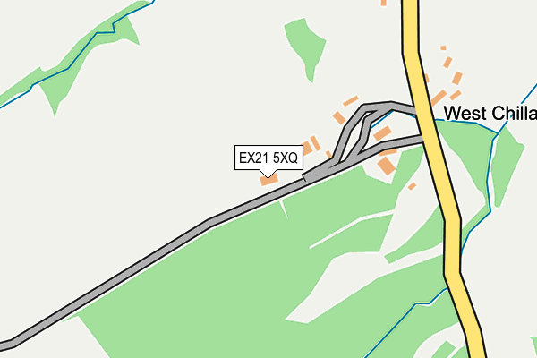 EX21 5XQ map - OS OpenMap – Local (Ordnance Survey)