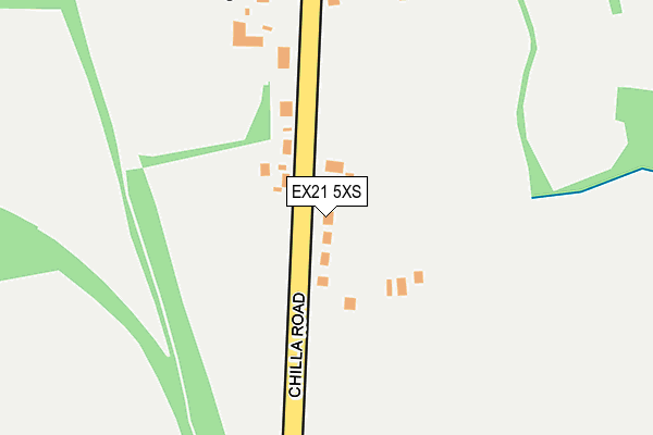 EX21 5XS map - OS OpenMap – Local (Ordnance Survey)