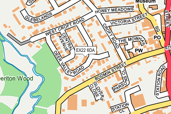 EX22 6DA map - OS OpenMap – Local (Ordnance Survey)