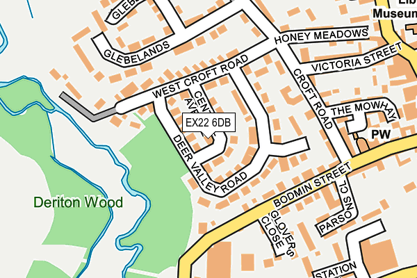 EX22 6DB map - OS OpenMap – Local (Ordnance Survey)